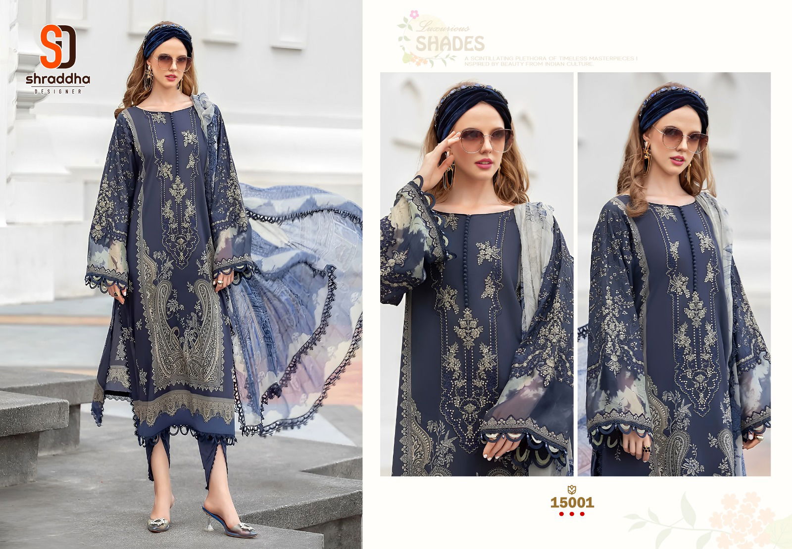 Shraddha M Prints Vol 15 Cotton Pakistani Suits Catalog
